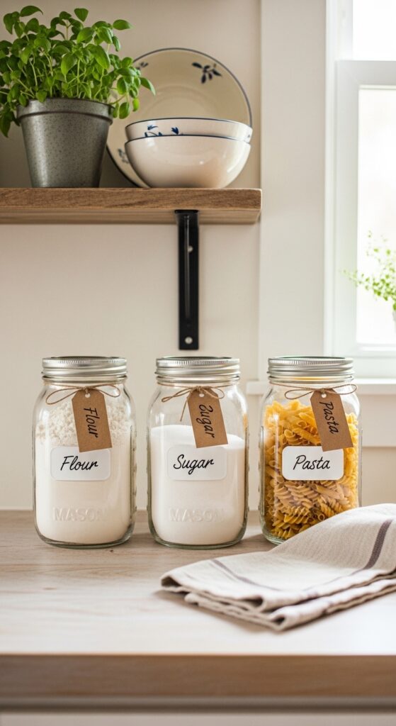 Mason Jar Storage