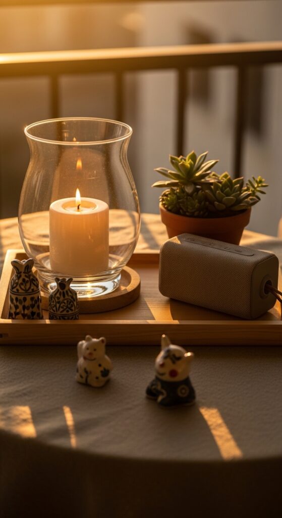 The Final Touches – Candles, Speakers, and Small Decor