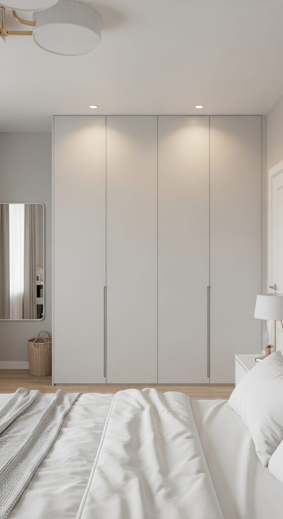 Declutter with a Closed Wardrobe or Armoire