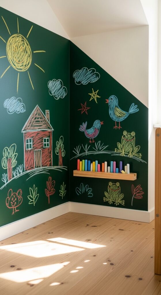 Chalkboard or Whiteboard Wall Section