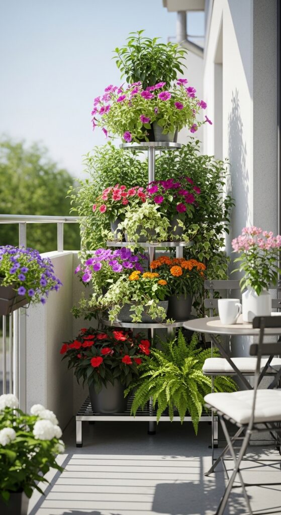 Use Multi-Tiered Plant Stands