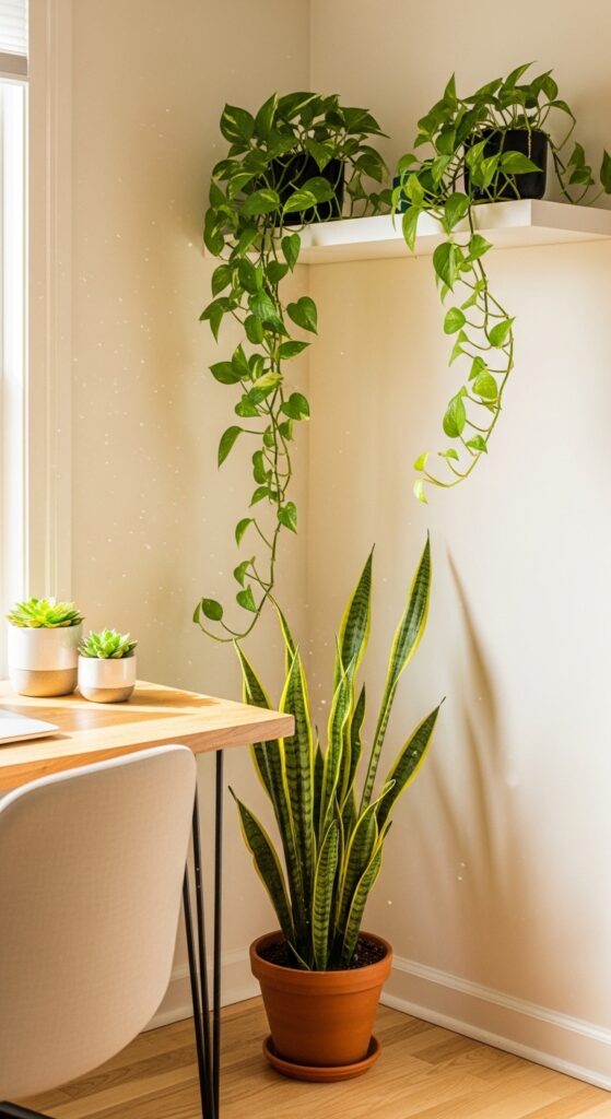  Bring in Low-Maintenance Houseplants