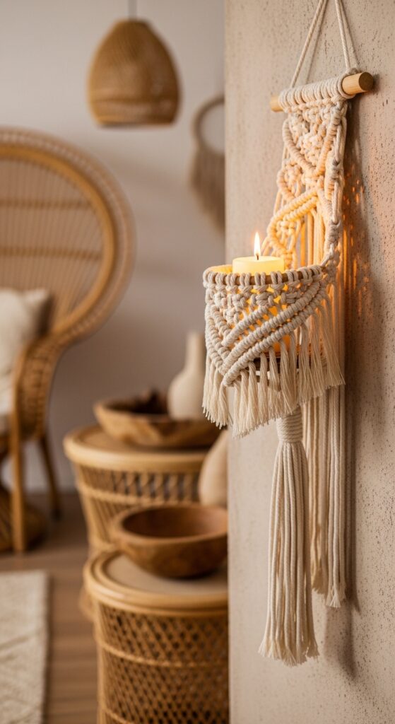  Macramé Candle Holders