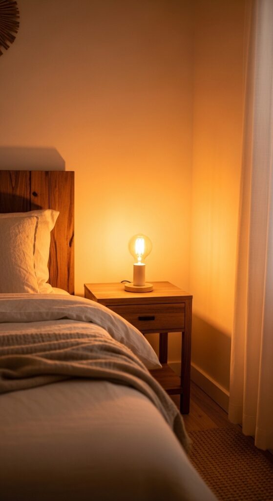 Use Warm White Bulbs Only (2700K-3000K)
