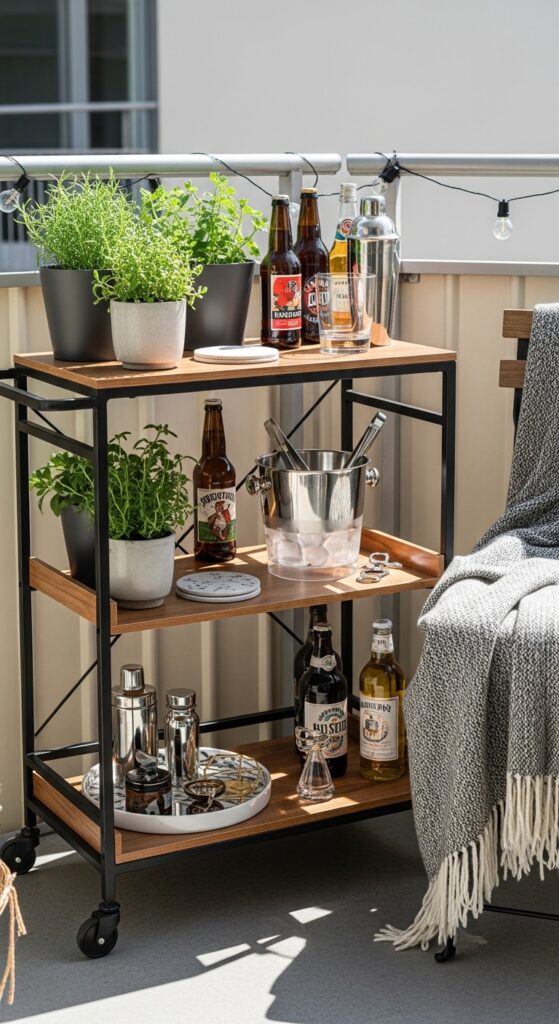 Use a Rolling Cart for Portable Everything