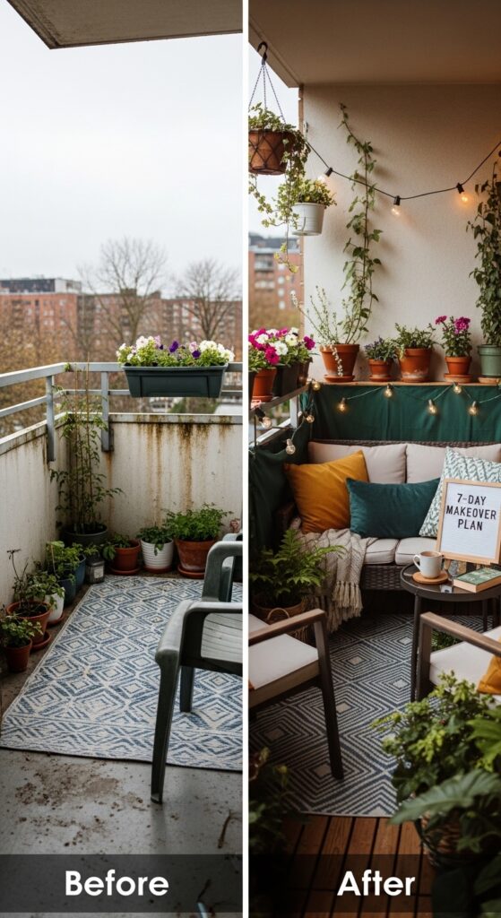 Step-by-Step 7-Day Balcony Makeover Plan