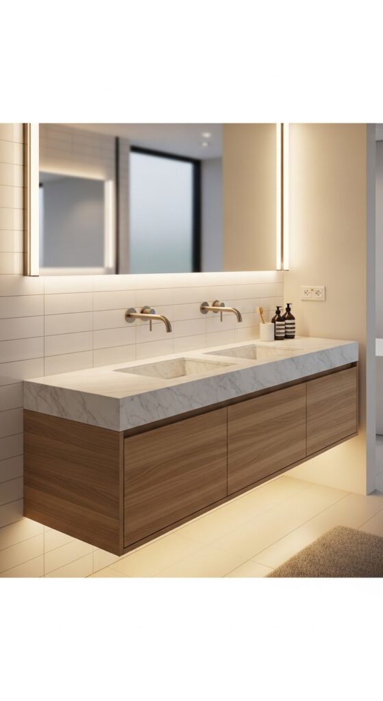 20. Wall-Mounted Faucets for a Clean Look