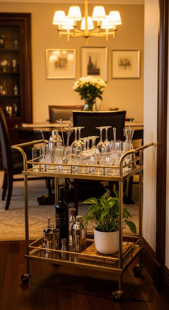  Buy a Bar Cart for Drinks