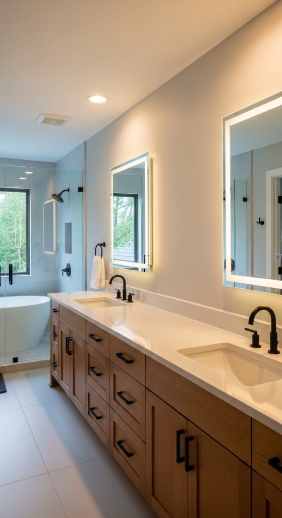 23. Double Vanity with Separate Zones