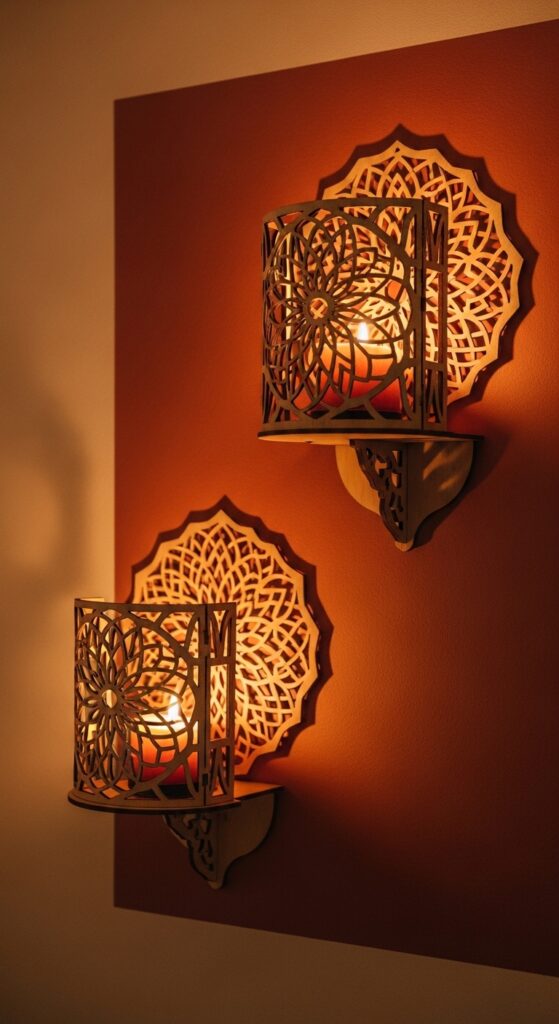 Laser-Cut Wood Mandalas
