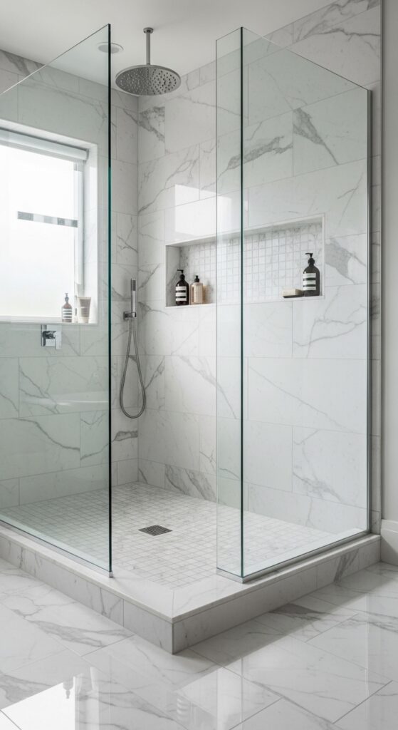 3. Walk-in Showers Without a Curb