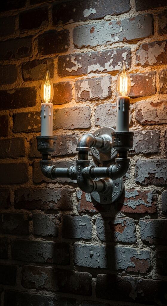  Galvanized Pipe Sconces