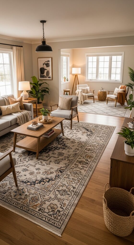 5. Define Zones with Rugs