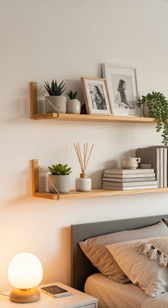  Install Floating Shelves for Functional Decor