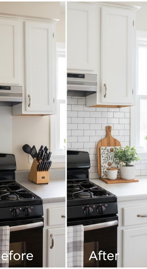 Peel-and-Stick Backsplash (Renter Friendly)