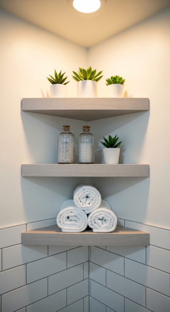Corner Shelves Are Your Best Friend