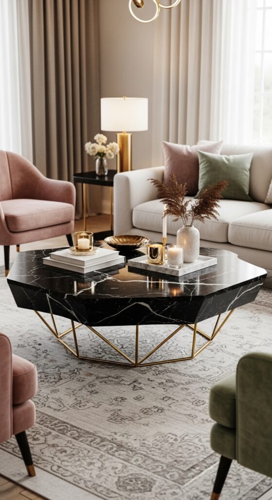 7. Invest in a Statement Coffee Table