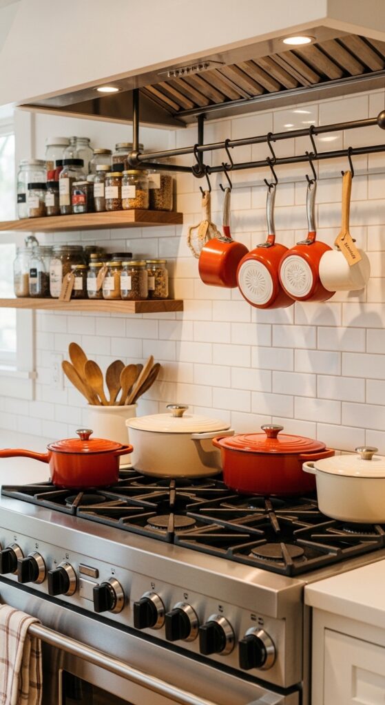 Enameled Cast Iron Cookware Display