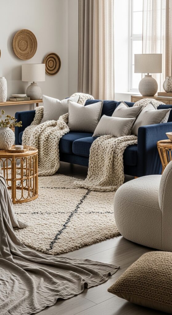 8. Play with Texture (Velvet, Linen, Wool, and More)