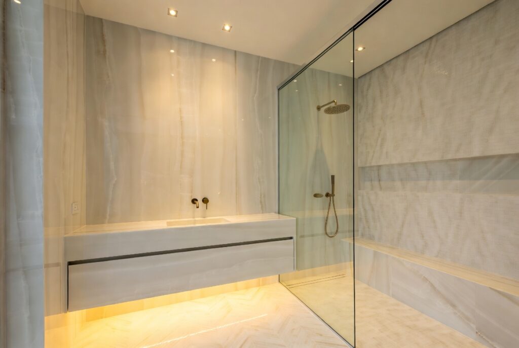  Large-Format Porcelain Slabs (Less Grout, More Drama)
