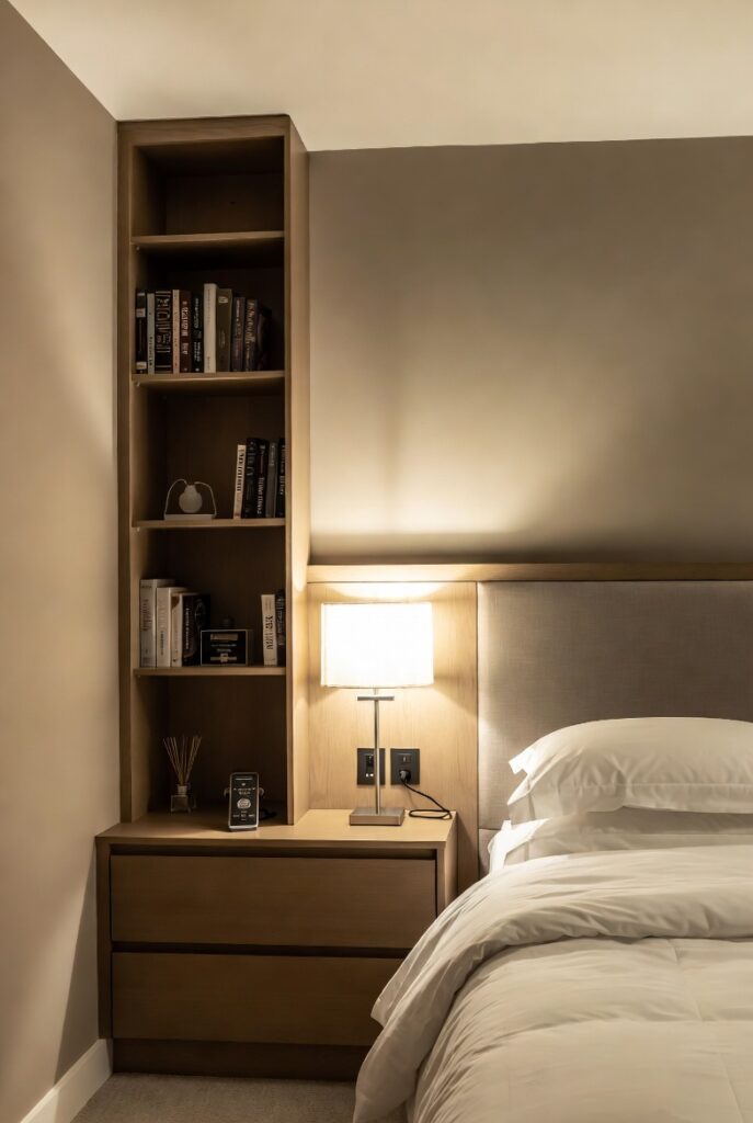 Headboards with Hidden Shelves