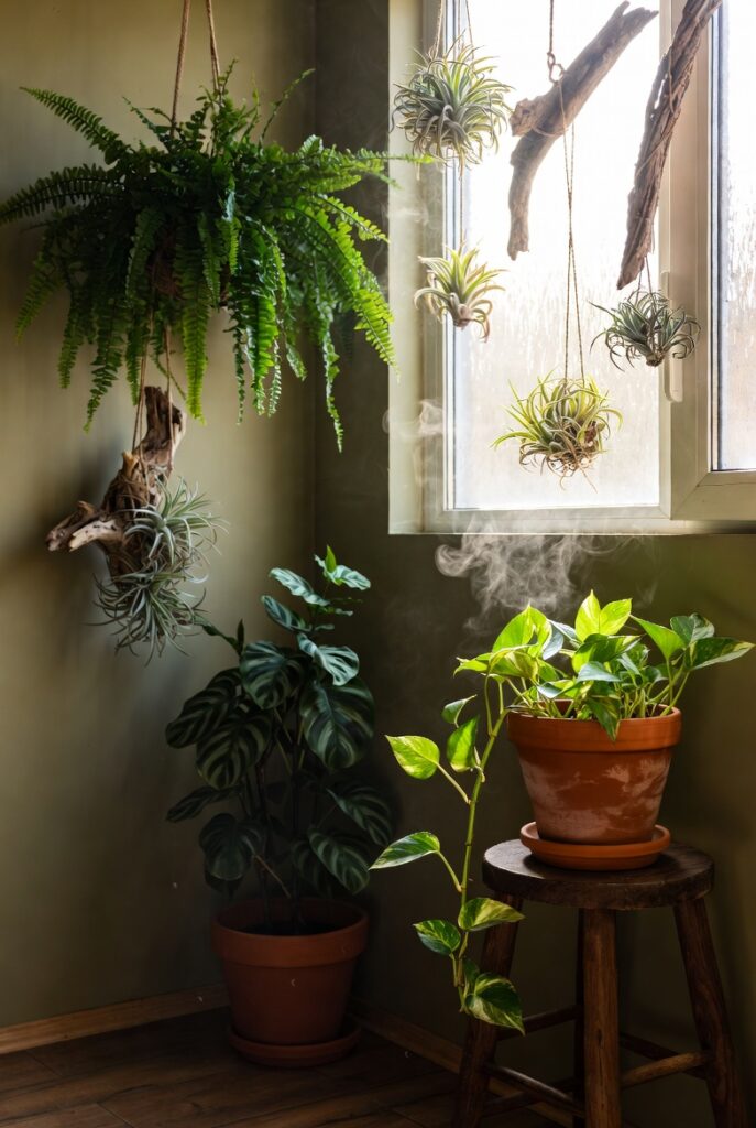  High-Humidity Plants (Air Plants & Ferns)