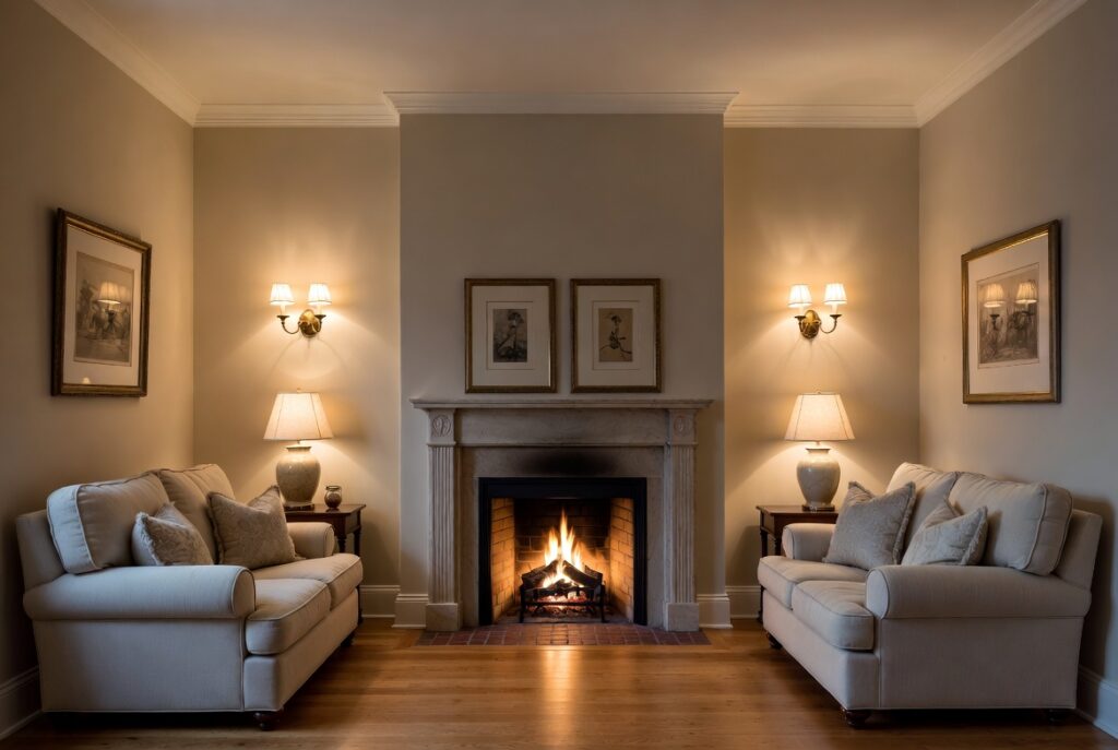 The Symmetrical Fireplace Focus