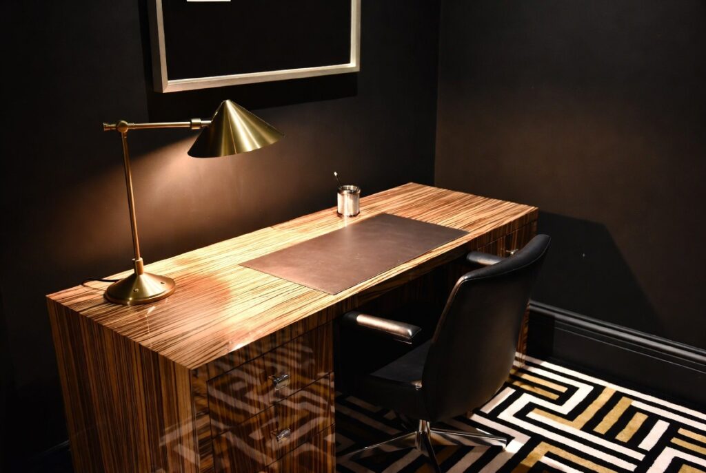 Add a Zebrawood or Walnut Desk