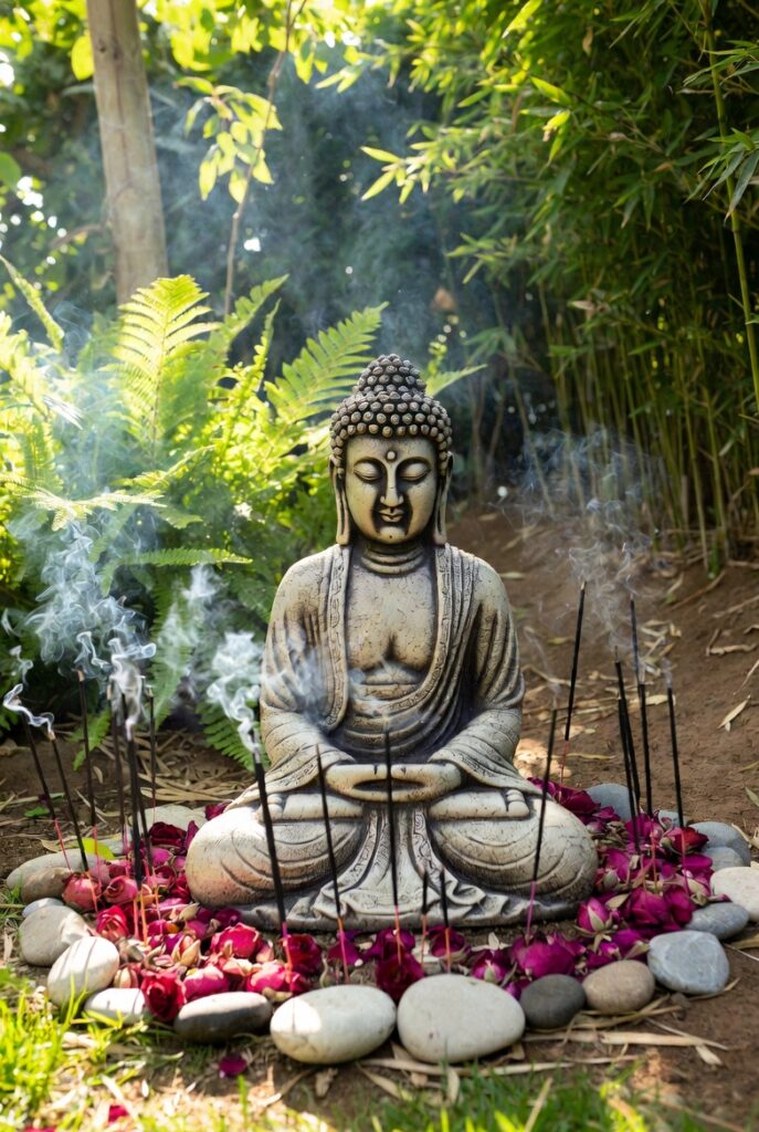 Add a Meditation Corner with a Buddha Statue