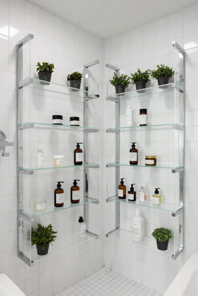 Glass Shelving Instead of Wood