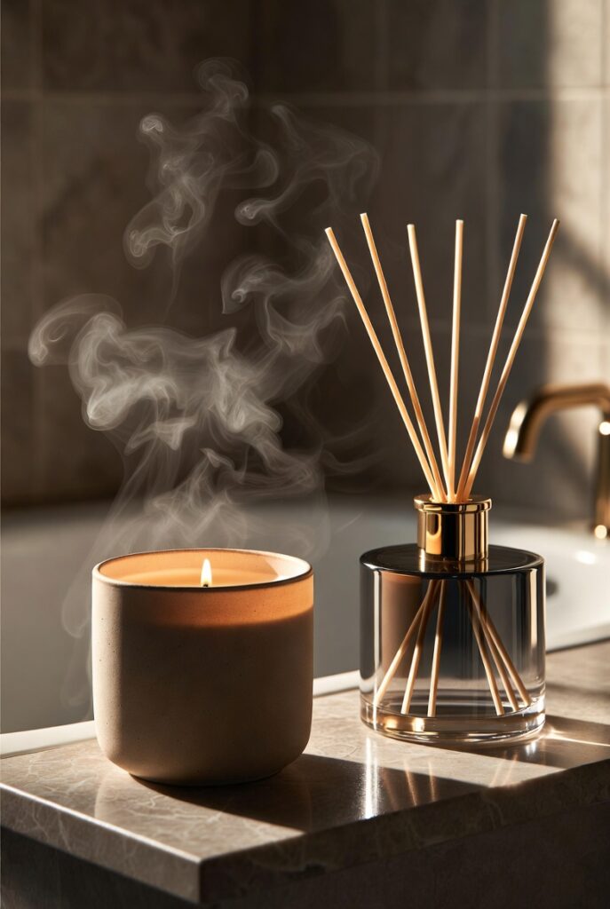 Add a Scented Candle or Essential Oil Diffuser