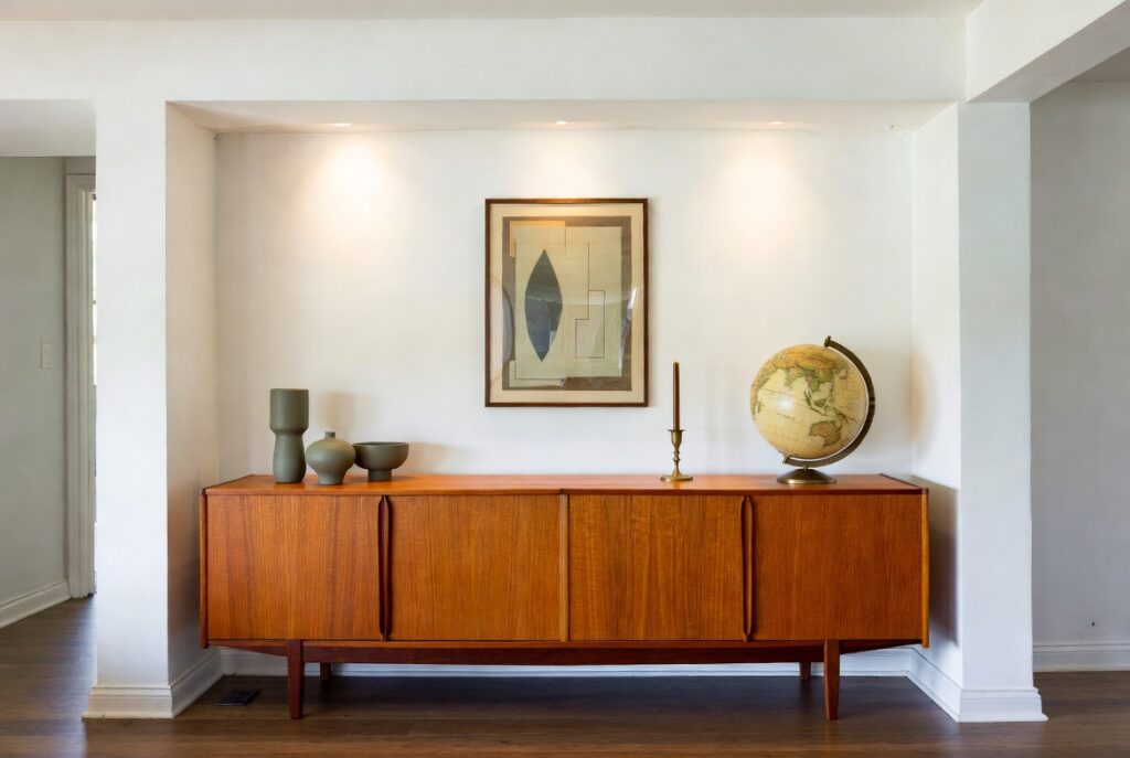 Add a Credenza or Sideboard (Even Without a TV)