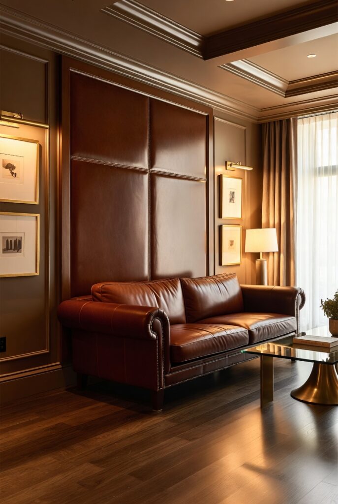 Leather Panel Wall