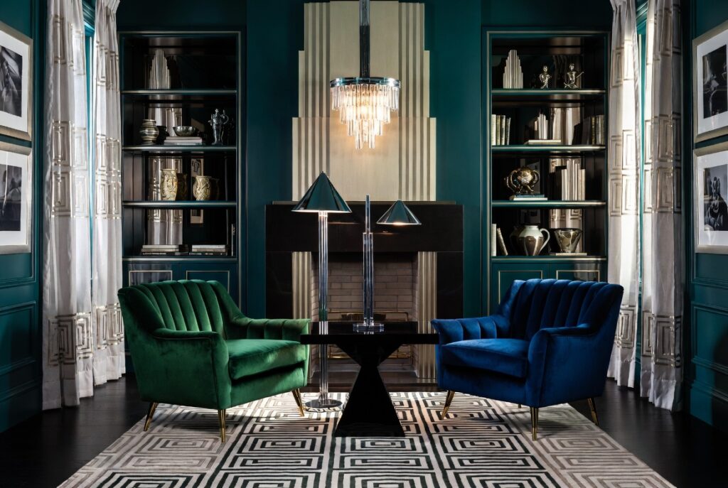 Use Velvet or Suede Accent Chairs