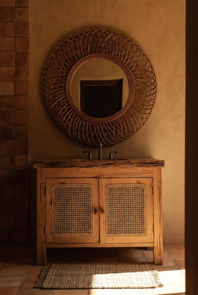  Embrace Natural Textures (Wood, Rattan, & Cane)