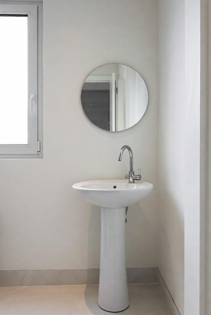 Pocket-Sized Pedestal Sinks
