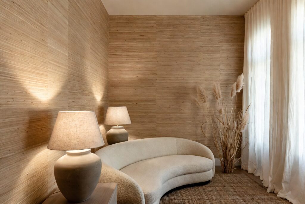 Fabric Wallpaper (Grasscloth)