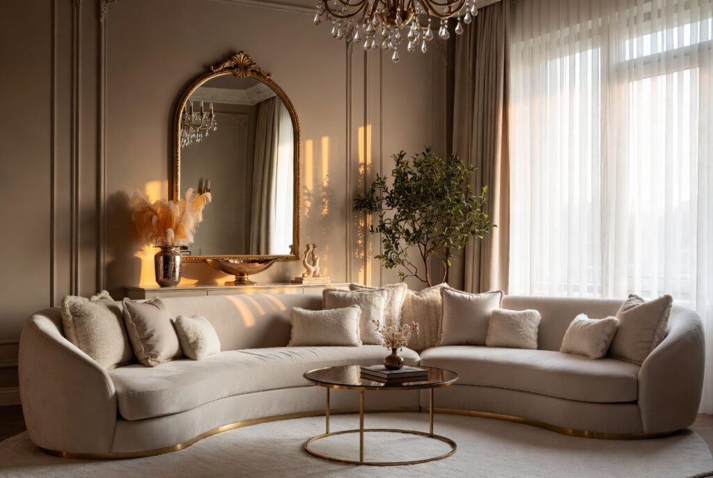  The Curved Sectional for Soft, Elegant Living Rooms