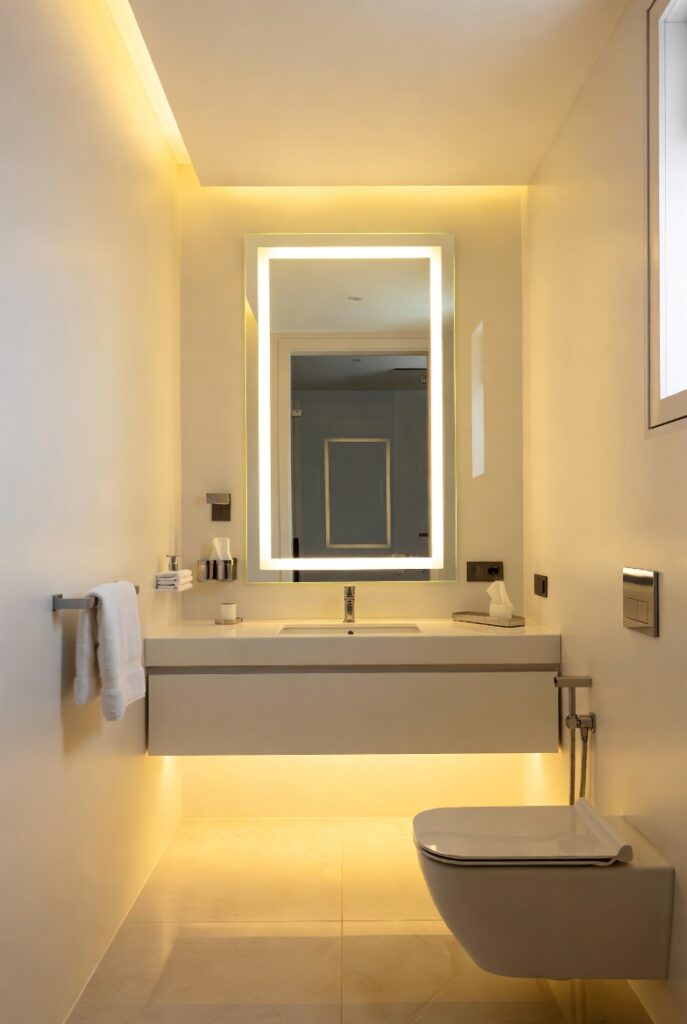 Backlit Anti-Fog Mirrors