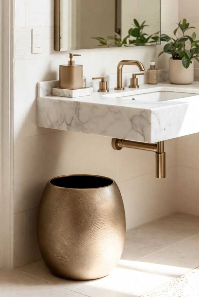 Use a Decorative Wastebasket (Yes, Really)