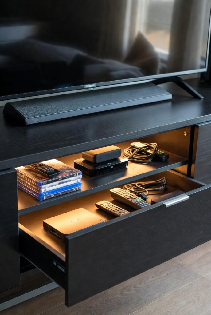 Media Console with Drawers