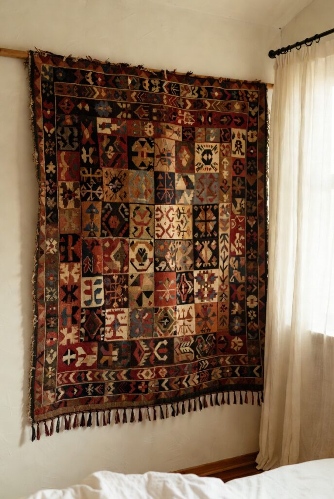 Rug or Quilt on the Wall (Textile Art)