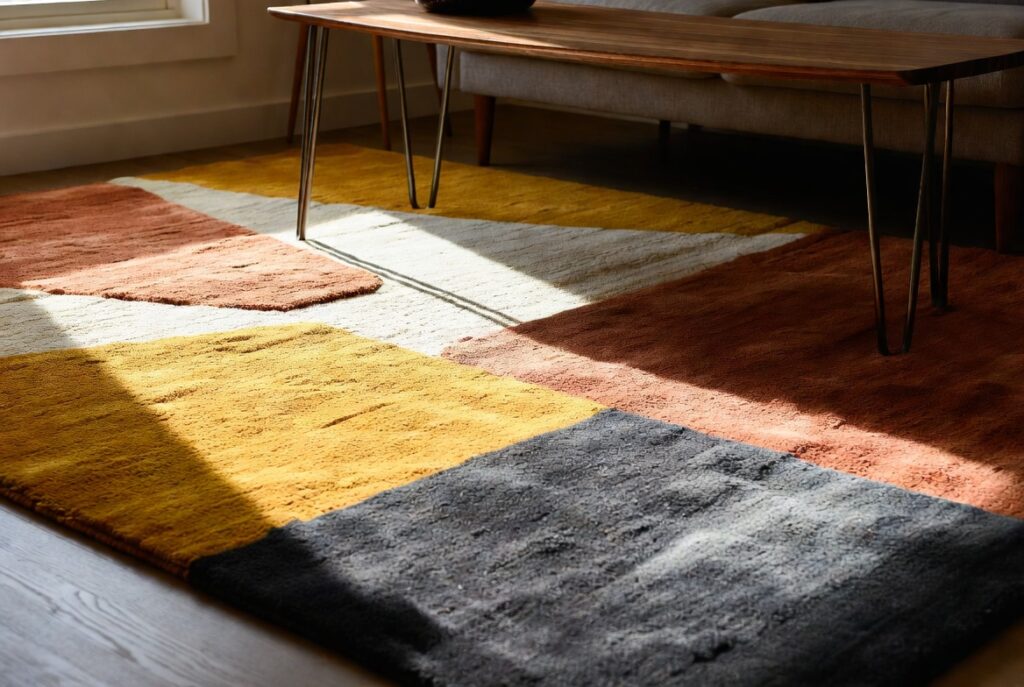 Choose a Rug with an Abstract or Geometric Pattern