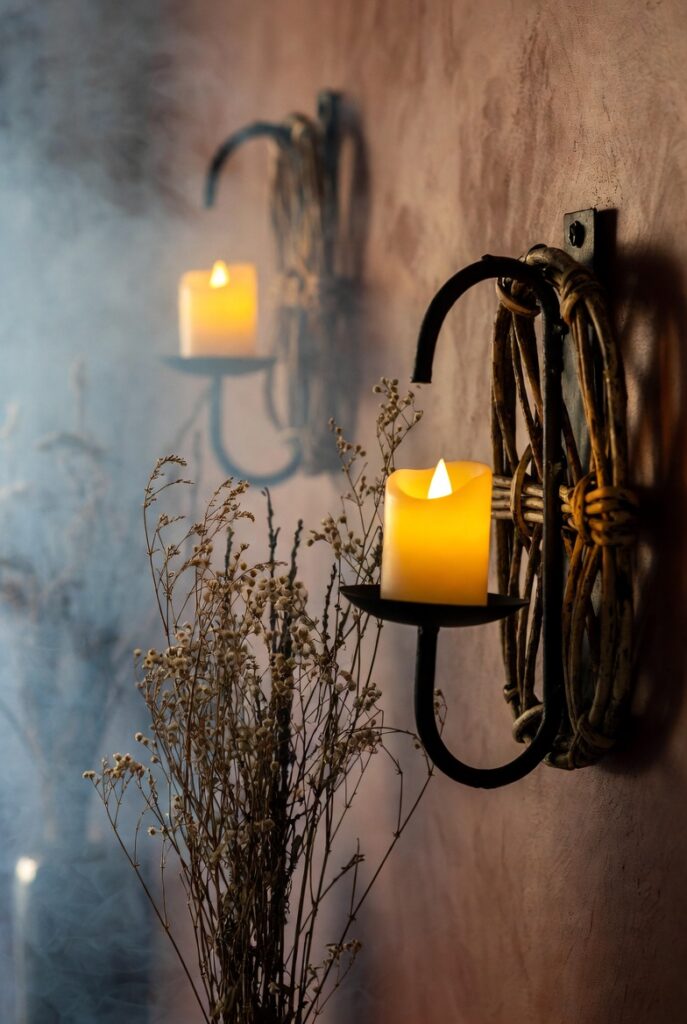 Battery-Operated Candle Sconces