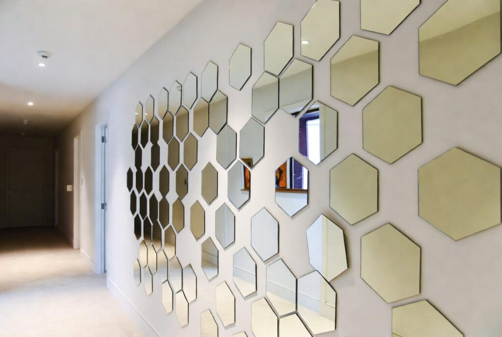  Hexagon Mirror Tiles