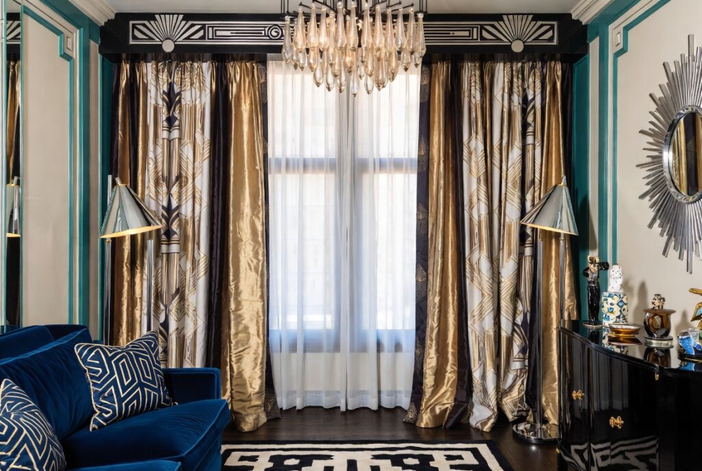 Choose Curtains With Metallic Thread or Geometric Patterns