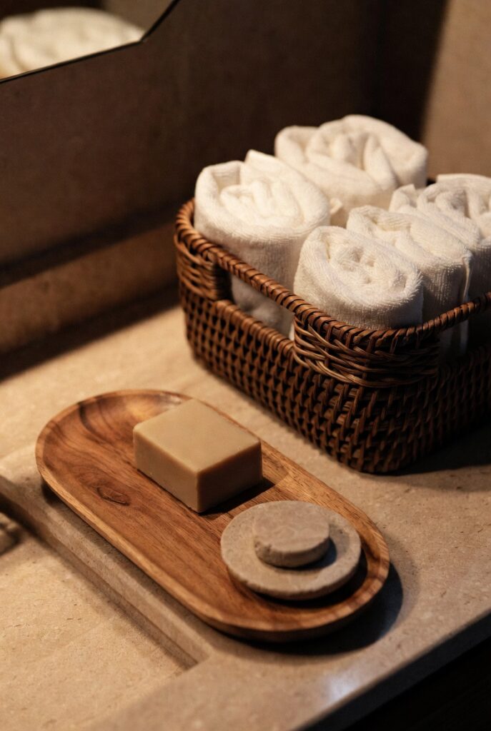 Incorporate Natural Textures (Wood, Stone, Rattan)