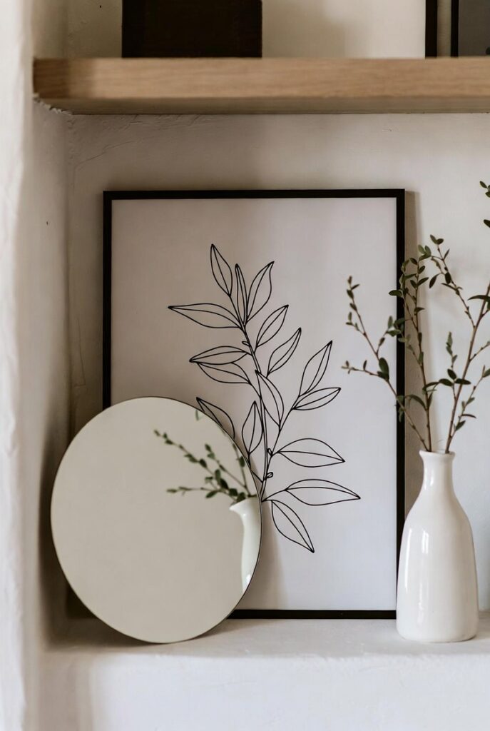 A Small Mirror or Art Print