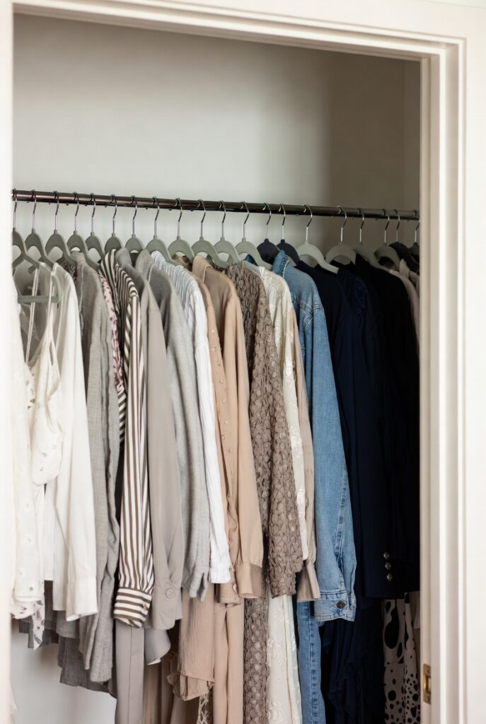 Velvet Hangers for Tripling Space