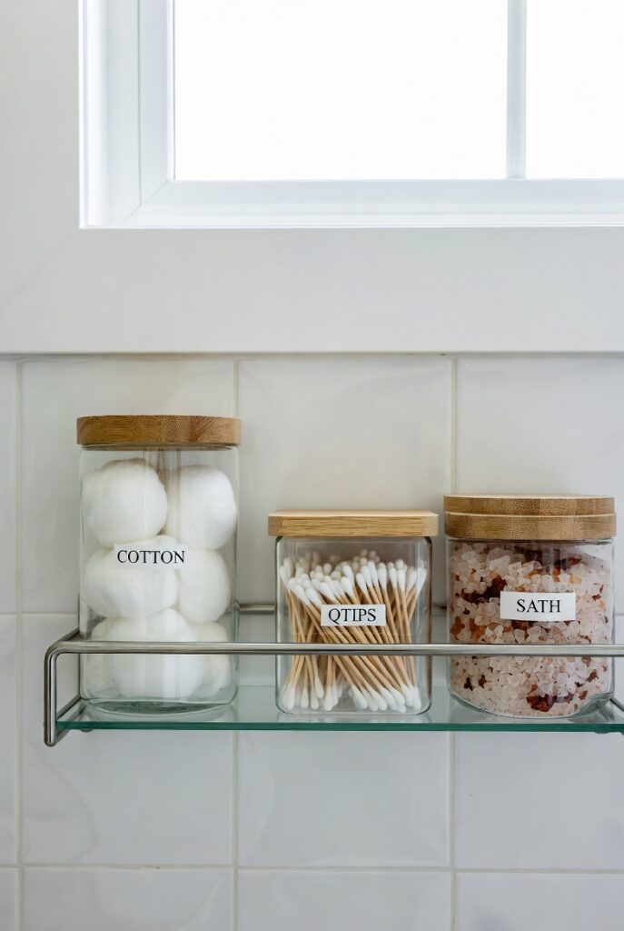 The "Everyday Essentials" Clear Glass Display